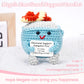 Megele 7pcs Emotional Support Dumpster Fire Gift Set Handmade Crochet Desk Accessories Room Decor Funny Gifts for Women Men Frie