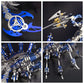 3D Metal Model Kits, Mechanical Scorpion King Blue 3D Metal Puzzle,Steel Warcraft Collection DIY Animal Brain Teasers Simple 3D