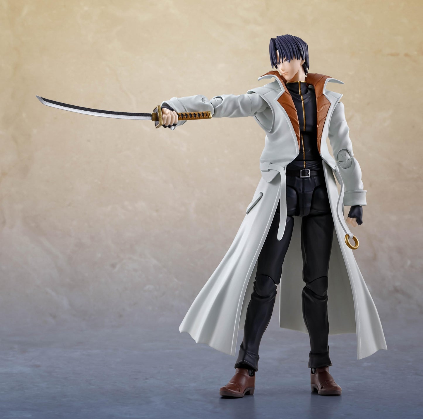 Tamashii Nations - Rurouni Kenshin: Meiji decorative replica bladesman Romantic Story - Aoshi Shinomori  Bandai Spirits S.H.Figuarts Action Figure