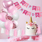 Sweet 8Th Birthday Decorations For Girls, Pink And White 8 Happy Birthday Balloons,8Th Birthday Party Supplies For Daughter Her