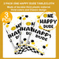 Suttmin 3 Pcs One Happy Dude Table Cloth One Happy Dude Birthday Decorations Plastic Smile Face Party Tablecloths 1st Birthday T