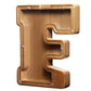 Aorcmitn Large Wooden Letter Coin Personalized Piggy Bank For Boys Girls Kids Toddler Adults Money Bank Best Gift For Friends (9.2 Inch-F)