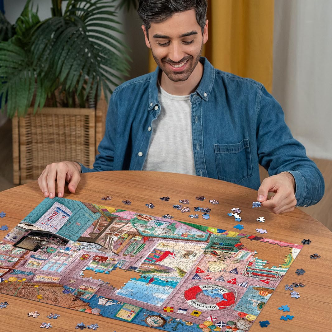 Ravensburger My Haven No.7: My Beach Hut 1000 Piece Jigsaw Puzzle For Adults - 12000032 - Handcrafted Tooling, Made In Germany, Every Piece Fits Together Perfectly