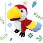 okegztoa Puppets Parrot Hand Puppet 13.8 Animal Puppets Hand Puppets Bird Stuffed Animal Hand Puppets for Kids with Movable Mouth Puppet Plush Multi-Color Toys Bird Puppet Role Play Teaching(Red)