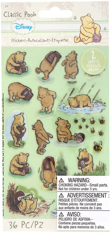 EK SUCCESS/AMERICAN CRAFTS Disney Flat Stickers CLSSC, Classic Pooh