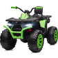 Hikiddo Kids Atv 4 Wheeler, 24V 4Wd Electric Atv Ride On Toy For Big Kid With 2-Seater, 4X200W Motor - Green