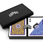 Copag 1546 Neoteric Design 100% Plastic Playing Cards, Poker Size Violet/Yellow/Blue (Regular Index, 1 Set)