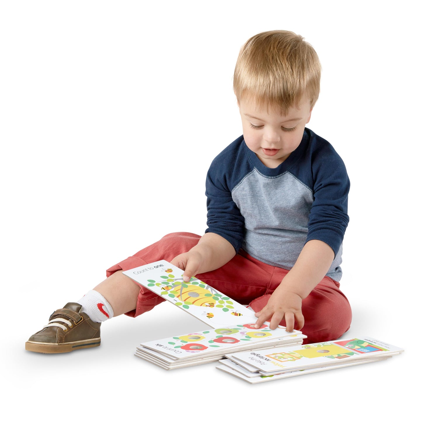 Melissa & Doug Poke-A-Dot Jumbo Number Learning Cards - 13 Double-Sided Numbers, Shapes, And Colors With Buttons To Pop - Poke A
