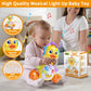 Wanonoo Dancing Duck Baby Toy for 6-12 Months, Musical Crawling Tummy Time Activity, Light Up Learning Gift for Boys and Girls