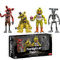 Funko Five Nights at Freddy's 4 Figure Pack - Gold Vinyl, 2", Model 8863, Collectible Set