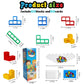 Cerbonny 48Pcs Tetra Tower Stacking Blocks Game, Board Games For Families, Parties, Travel And Team Building, Suitable For 1-4 P