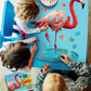 Madd Capp Lil' Flamingo 100 Piece Jigsaw Puzzle For Ages 5+ - 4009 - Unique Animal-Shaped Border, Poster Size When Completed, Oversized Puzzle Pieces For Easy Handling, Includes Educational Fun Facts