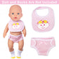 Unicorn Element 13 Pcs Baby Doll Clothes And Accessories - Baby Doll Diaper Bag With Bottle And Feeding Set For Reborn Baby Doll