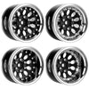 GLOBACT Aluminum 1.9 Inch Beadlock Wheels Adjustable Offset for 1/10 TRX4 TRX6 Axial SCX10 I II III 90046 AXI03007 Redcat GEN7 G