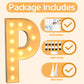 Imprsv 4Ft Marquee Light Up Letters P, Large Light Up Letters For Baby Shower Anniversary Weeding Room Decor, Big Letters For Pa