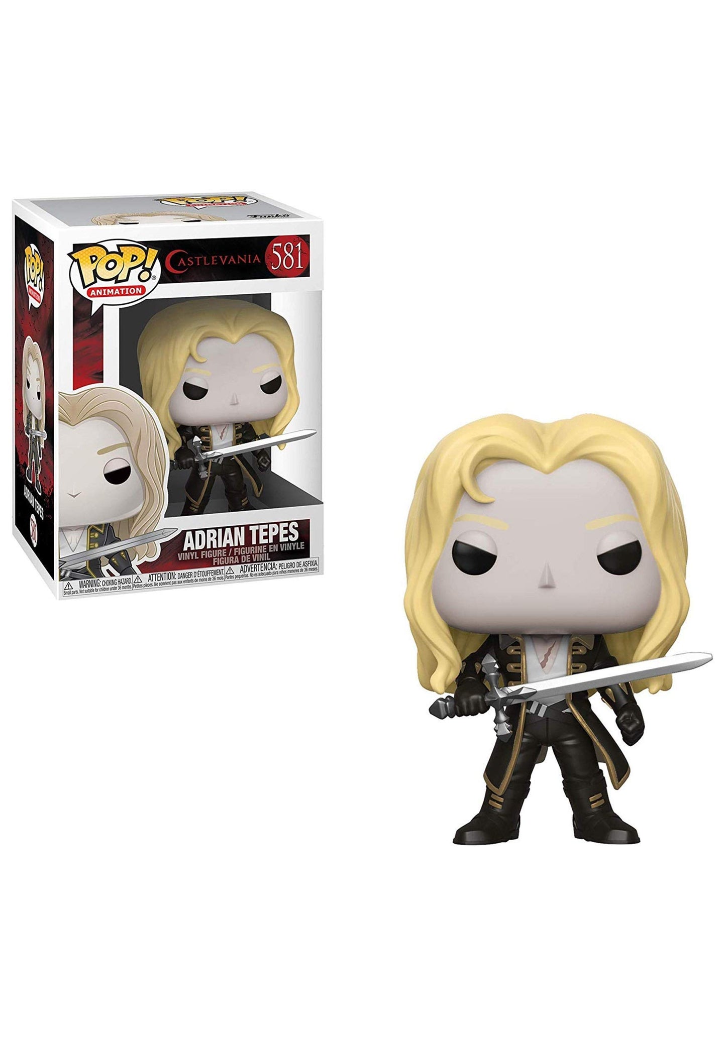 Funko Pop! Castlevania Adrian Tepes Figure - Multicolor, Plastic, Model 38551