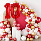 Red Number 0 Balloon 40 Inch, Big Large Foil Helium Number Balloons, Jumbo Giant Mylar Number 0 Balloons For Birthday Red Party