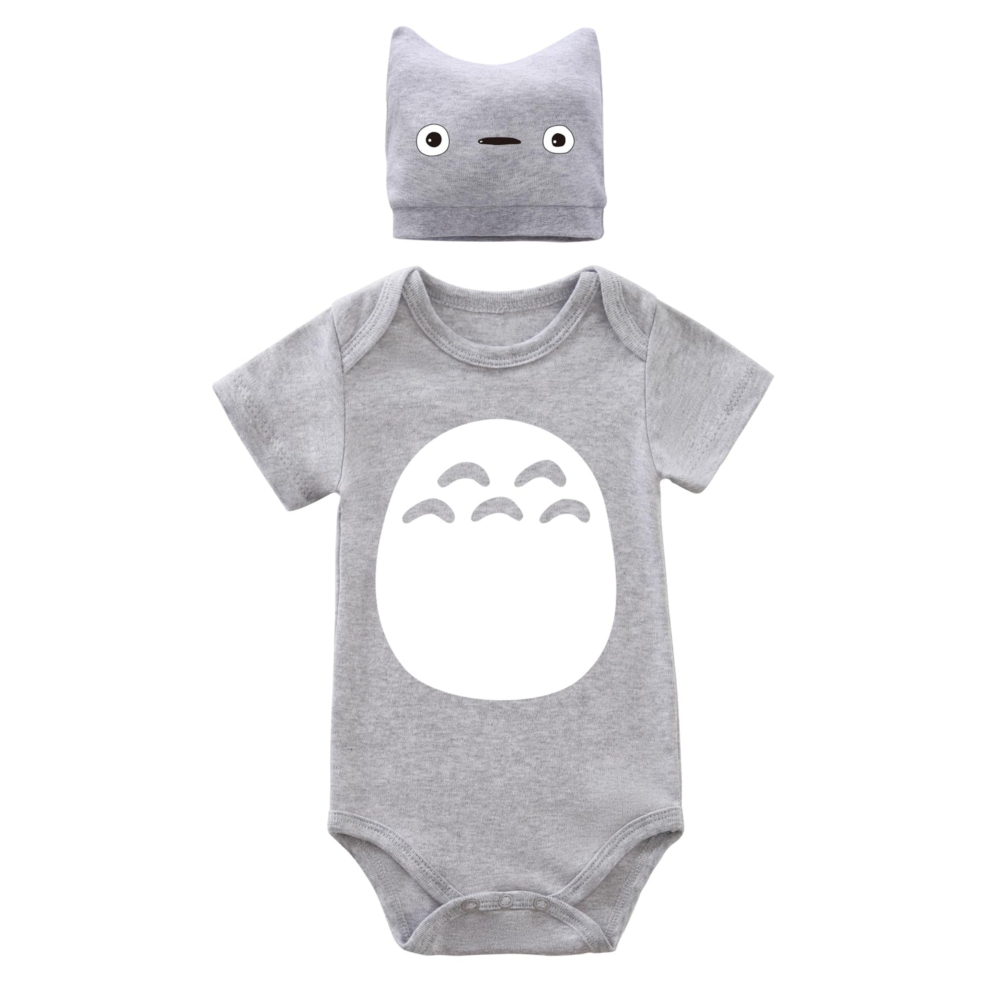 Newborn Infant Boy Girl Cute Cartoon Baby Cosplay Romper Toddlers Costume Bodysuit Clothes (Grey1, 0-3 Months)