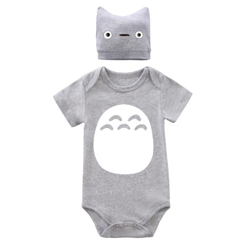 Newborn Infant Boy Girl Cute Cartoon Baby Cosplay Romper Toddlers Costume Bodysuit Clothes (Grey1, 0-3 Months)