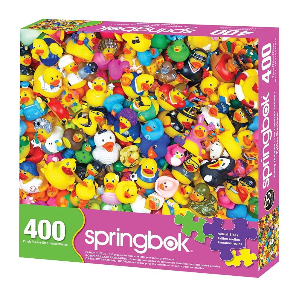 Springbok'S 400 Piece Family Jigsaw Puzzle Funny Duckies - Made In Usa