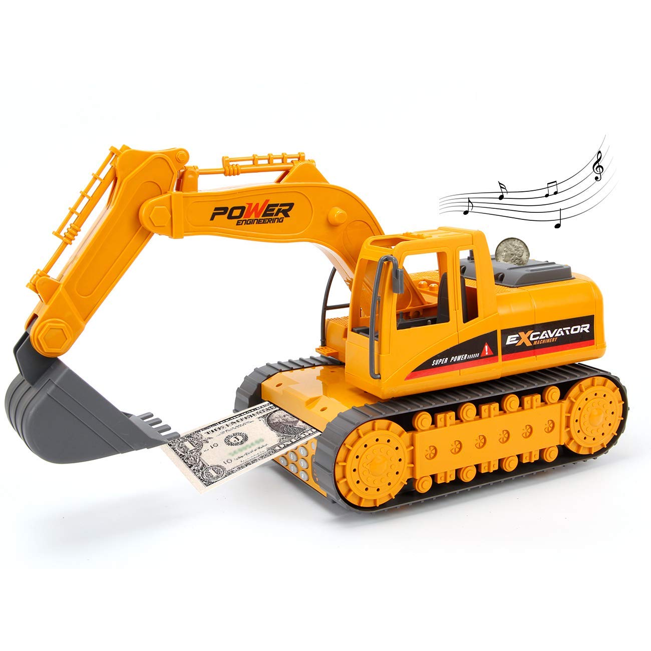 Electronic Piggy Bank Excavator With Password Or Fingerprint Lock