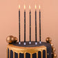 PHD CAKE 24-Count Black Gold Long Thin Birthday Candles, Cake Candles, Birthday Parties, Wedding Decorations, Party Candles, Uns