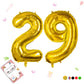 Smlpuame 40 Inch Number Balloon 0-9 Gold Large Number 29 Balloons,Digital Balloons For Birthday Party Celebration Decorations Su