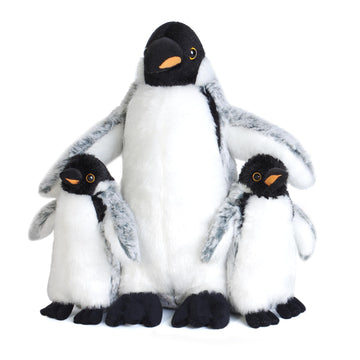 3 Pieces Plush Penguin Set, Mom And Babies, Stuffed Animal Toy Gifts For Kids