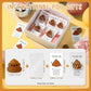 Wettarn 30 Sets Positive Stool Stress Ball Gifts Bulk Christmas Appreciation Gift Cute Emotional Luminous Stool Squeeze Inspirat
