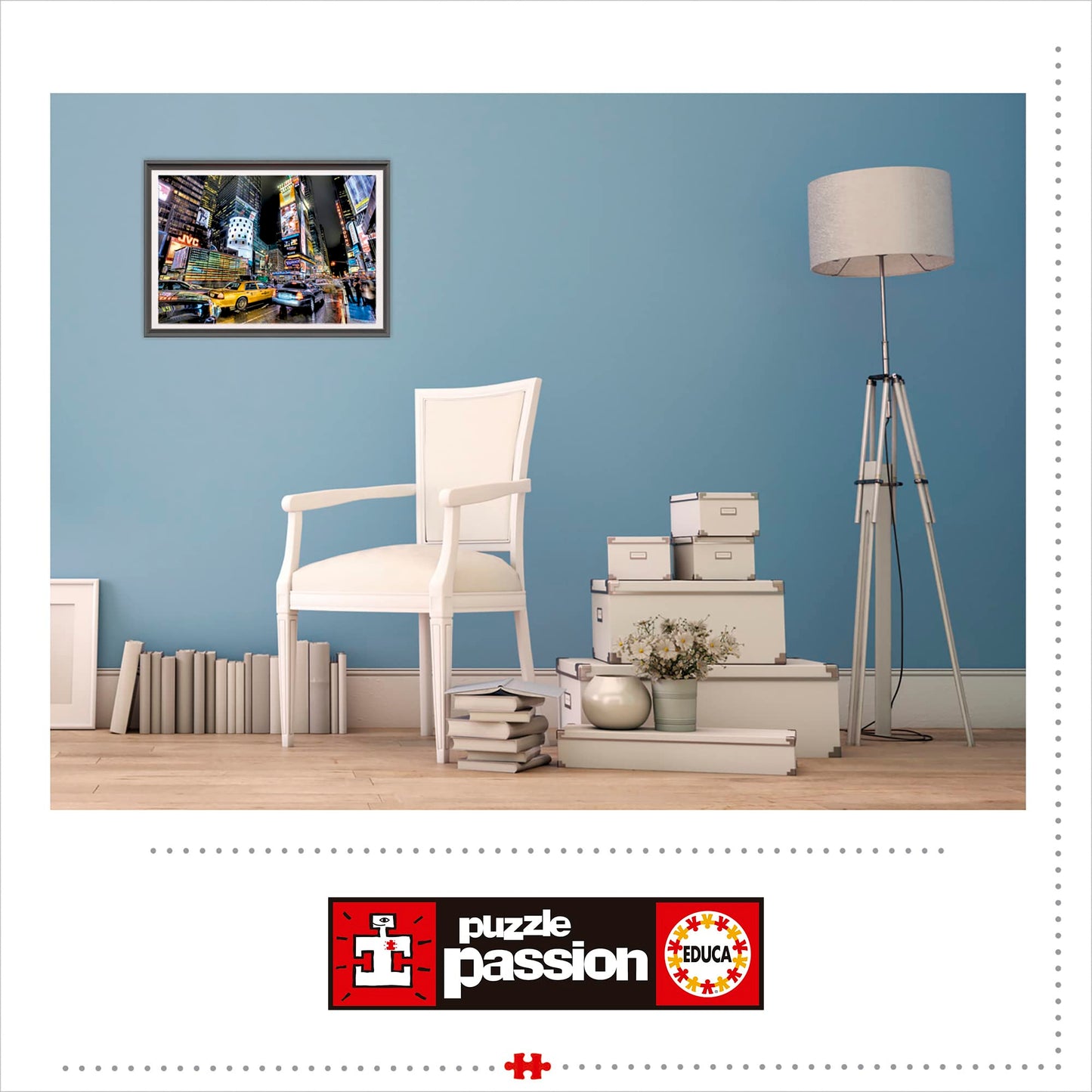 Educa Times Square New York Puzzle (1000 Piece), One Color
