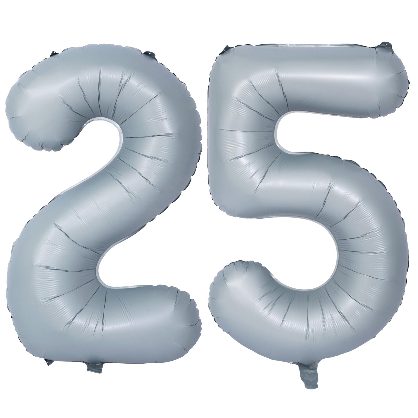 40 In Matte Gray Number Balloons Helium Foil Mylar Balloon Birthday Party Banquet Decoration 25