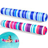FindUWill 2 Pack Inflatable Swim Pool Noodles  Pool Noodles Floats for mature-themeds  Soft Fabric Covered Large Swim Noodles for Lake  Beach (Blue & Purple)