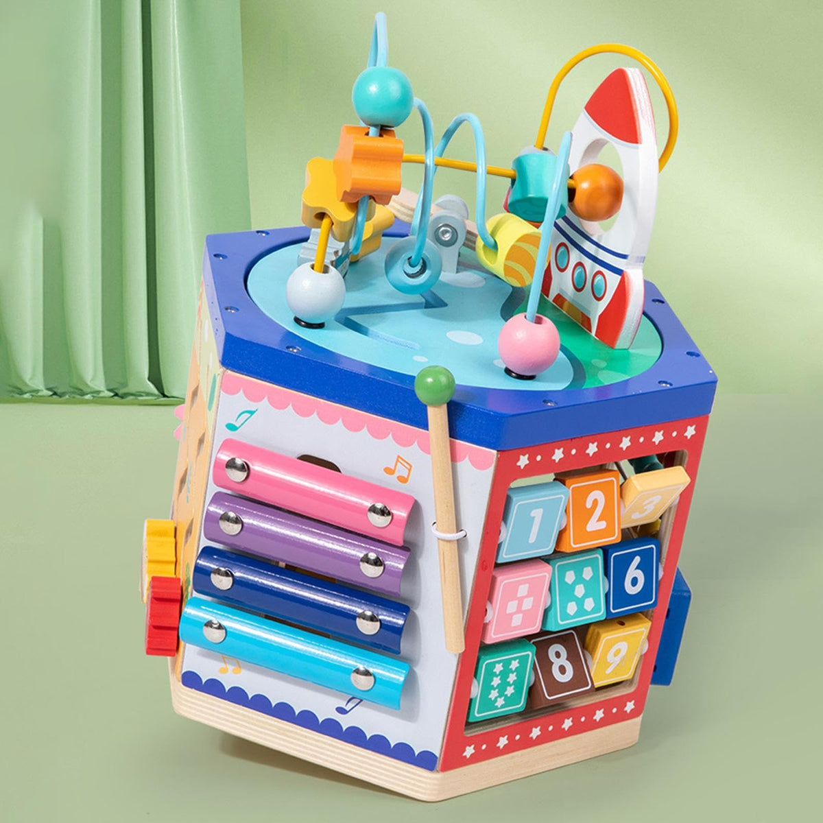 Enakshi (Label) Busy Cube For Kids Color Shape Fine Motor Skills For Gifts Travel Toy Babies|Toys & Hobbies | Educational | Othe