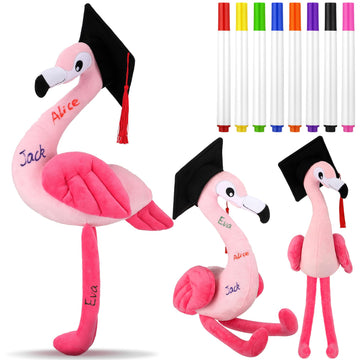 Blueweenly 12 Inch Graduation Autograph Stuffed Animal Elephant Plush With Graduation Cap Smooth Fabric Congrats Grad Stuffed El