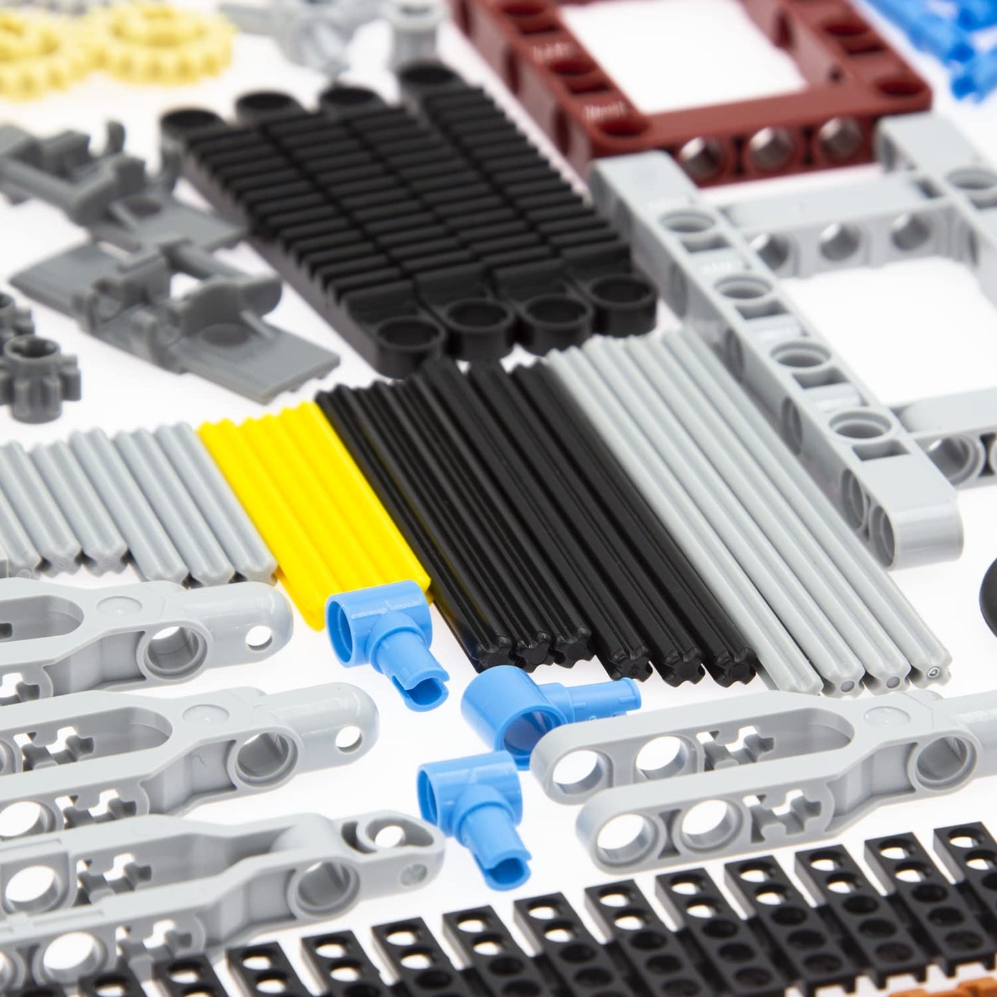 Habow 852Pcs Technic-Parts Gears-Axle-Pin-Connector Compatible With Lego-Technic, Shock-Absorber Wheels Chain Link Frame Joints