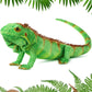 Syhood Lizard Stuffed Animals 37.4'' Realistic Plush Toy Lizard Toy Soft Plush Reptile Gift For Boys Girls Animal Lovers Birthday Easter(Emerald Green Iguana)
