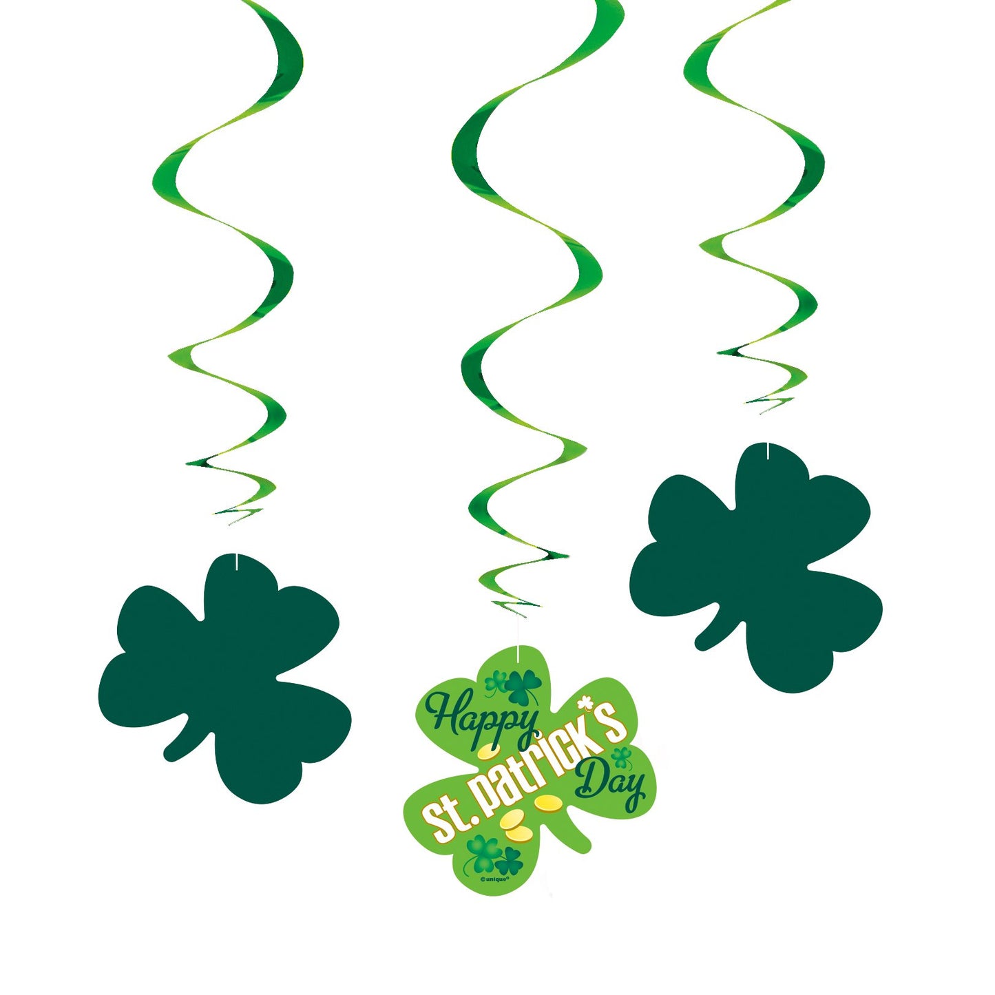 26 Hanging Argyle St. Patricks Day Decorations, 3ct