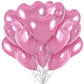 TONIFUL 30Pcs 18 Inch Pink Heart Balloons Pink Heart Shape Foil Mylar Balloons Decoration for Birthday Valentines Day Wedding B