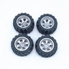 KingVal Replacement 2PCS Left + 2PCS Right Tire Tyre Wheel RC Parts Compatible with WLtoys A979 A979-B A979-A RC Car