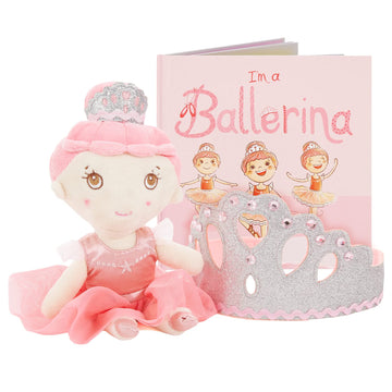 Tickle & Main Ballerina Princess Gift Set, Ballerina Doll, Dance Recital Gifts For Girls