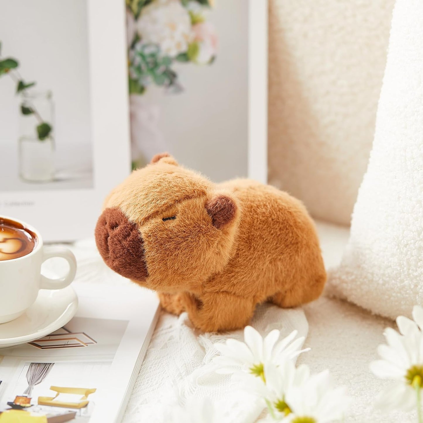 Wanwu World Capybara Plush Cute Capybara Slap Bracelet Capybara Stuffed Animal Plushies Toy Gift For Kids Boys Girls Birthdays