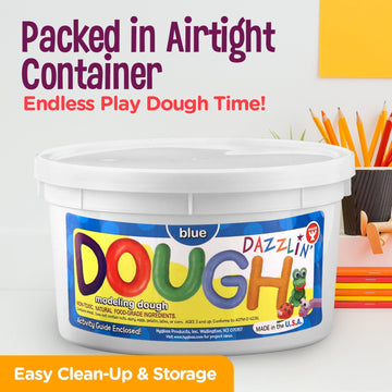 Hygloss Play Modeling Dough - 18Lb. Dough Scented - Safe & Non-Toxic For Kids Arts & Crafts - Party Favors - Classroom Supplies, 6 Assorted Colors