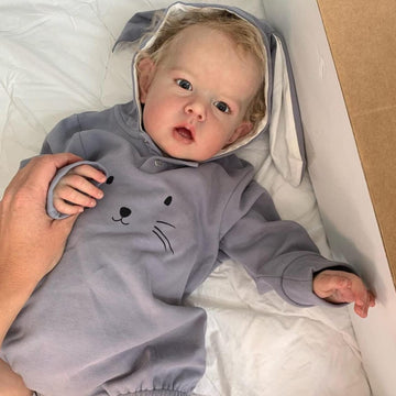 Maihao Lifelike Reborn Baby Dolls Boy 22-Inch Baby Reborn Doll Soft Body Realistic Newborn Toddler Baby Doll Real Life Baby Dolls Gift Box Toys For Kids Age 3+