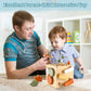 Smartwo Wooden Activity Busy Cube Montessori Toys For 1 Year Old, 6-In-1 Activity Center Baby Bead Maze Toys, Sensory Shape Sort
