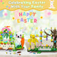Qoq Easter Bunny And Chick Building Blocks Set - Easter Gift For Kids - Easter Basket Stuffers Easter Toys For Girls And Boys Ag