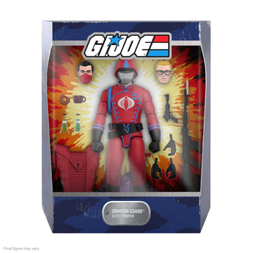 Super7 Ultimates! G.I. Joe Cobra Crimson Guard - 7'' G.I. Joe Action Figure With Accessories Classic Cartoon Collectibles And Re