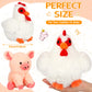 Skylety 5 Pack Farm Plush Animals Set 10 Inches Plush Farm Stuffed Animals Barnyard Stuffed Toys Soft Pig Rooster Horse Sheep Cow Plush Toy For Birthday Party Favor(Mixed Style)