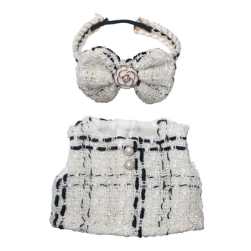 17cm Doll Clothes   17cm Clothes Skirt Set 2 Piece Set enhanced Fashion Dresses with +Bow Headpiece Outfit enhanced Fashion Cute Doll Accessories (NO Doll)(Style B)