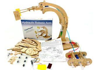 Pathfinders STEM Kit - Hydraulic Robotic Arm | Wooden Building Kit for Kids Ages 8-12 | Mechanical Engineering Toy | Hands-On ST