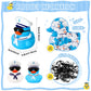 Shappy 24 Pcs Cruise Duck Bulk With Sunglasses Sets 2 X 1.9 X 2.4 Inch Mini Sailing Rubber Ducks Summer Cruise Ship Toy Squeaky Bath Party Toy Duckies For Birthday Party Favors (Blue,White)